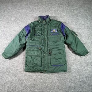 VTG Steep Slopes Aviation Station Jacket Boys L 14/16 Green Hiking Windbreaker